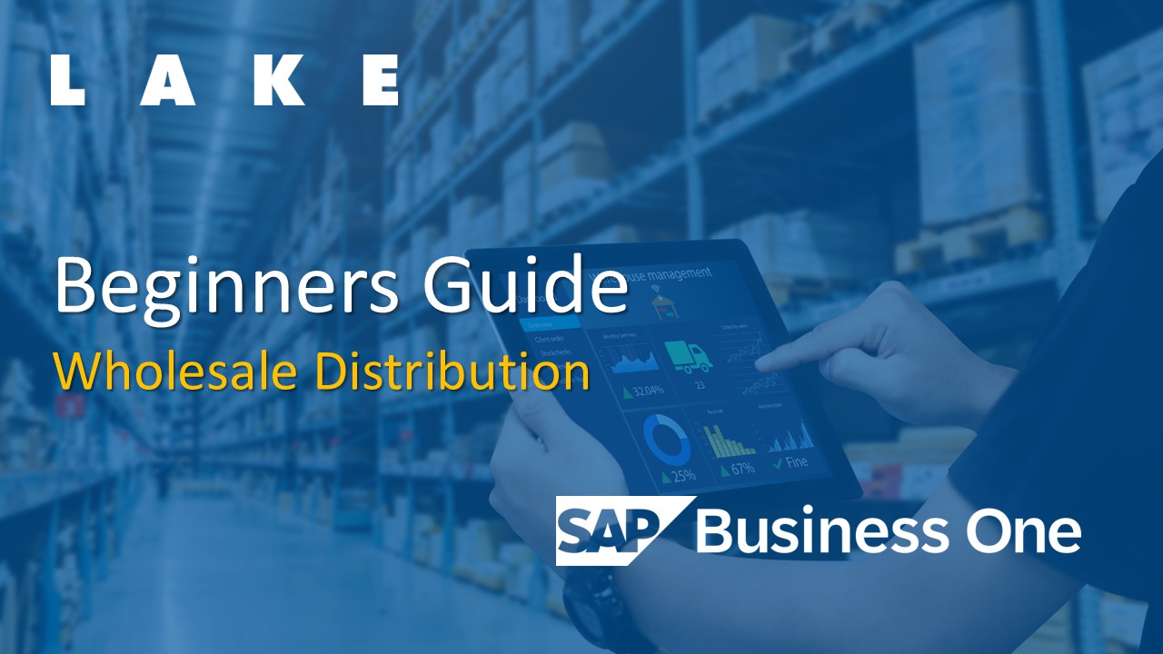 SAP Business One Beginners Guide Wholesale Distribution